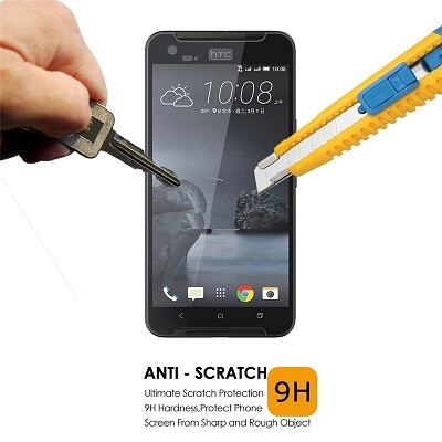 Противоударное защитное стекло Full Screen Cover 0.3 mm черное для HTC One X9(2)