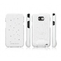 Кожаный чехол книга SGP Leather Case Anne Rossi White для Samsung i9100 Galaxy S2