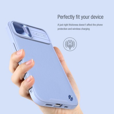 Силиконовая накладка Nillkin CamShield Leather Case Черная для Apple iPhone 13(5)