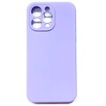Силиконовый чехол Silicone Case с закрытым низом и защитой камеры лавандовый для Apple iPhone 14 Pro(#1)