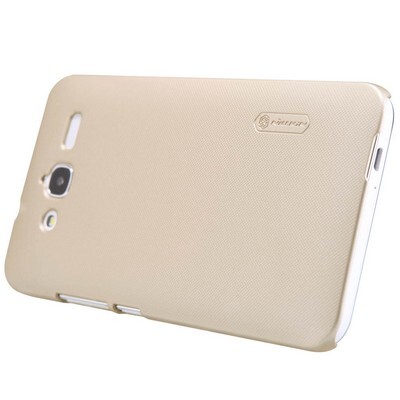Пластиковый чехол с пленкой Nillkin Super Frosted Shield Gold для Huawei Ascend GX1(2)