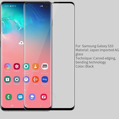 Защитное стекло NILLKIN 3D CP+ MAX черное для Samsung Galaxy S10(3)
