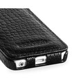 Кожаный чехол-книга TETDED Troyes Black Crocodile для Apple iPhone 5/5s/SE(#3)