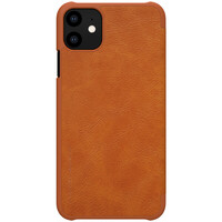 Кожаный чехол-книга Nillkin Qin Series Leather case коричневый для Apple iPhone 11 Pro