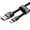 Кабель Baseus Cafule Cable CATKLF-BG1 USB For Type-C 3A 1M черный(#3)