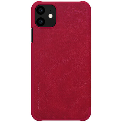 Кожаный чехол-книга Nillkin Qin Series Leather case красный для Apple iPhone 11 Pro(1)
