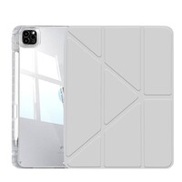 Защитный чехол книжка Acrylic Origami TPU Case с креплением для стилуса серый для Apple iPad Pro 11 (2024)