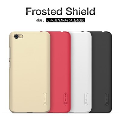 Пластиковый чехол с пленкой Nillkin Super Frosted Shield Black для Xiaomi Redmi Note 5A (2/16Gb)(4)
