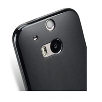 Силиконовый чехол TPU Case 1mm Black матовый черный для HTC One M8