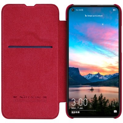 Кожаный чехол Nillkin Qin Leather Case Красный для Huawei Honor View 20(3)