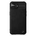 Силиконовая накладка Nillkin CamShield Leather Case Черная для Apple iPhone 13(#1)