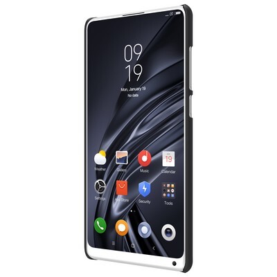 Пластиковый чехол с подставкой Nillkin Super Frosted Shield Черный для Xiaomi Mi MIX 2s(2)
