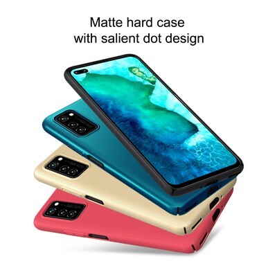 Пластиковый чехол с подставкой Nillkin Super Frosted Shield Черный для Huawei Honor V30 / Honor V30 Pro(3)