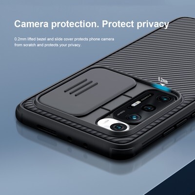 Чехол-накладка Nillkin CamShield Pro Синяя для Xiaomi Mi10S(7)