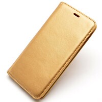 Полиуретановый чехол с силиконовой основой New Book Case Gold для Nokia 5