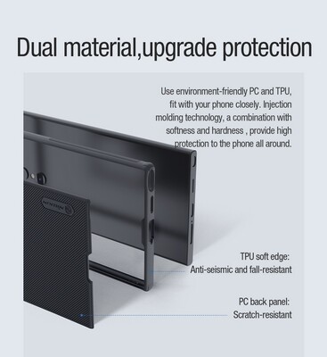 Пластиковый чехол с пластиной Magsafe Nillkin Super Frosted Shield Pro Magnetic Case Зеленый для Samsung Galaxy S24 Ultra(4)