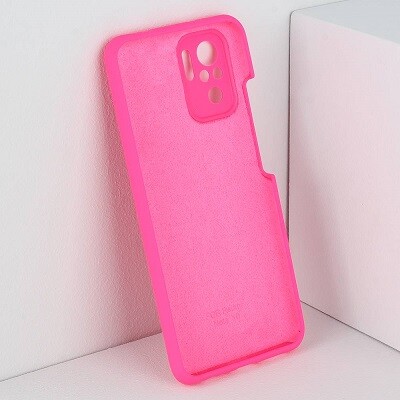 Силиконовый чехол Silicone Case светло-розовый для Xiaomi Redmi Note 10 Pro(2)