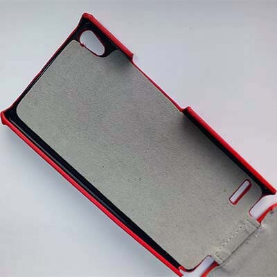Кожаный чехол Up Case Red для Huawei Ascend D2(4)