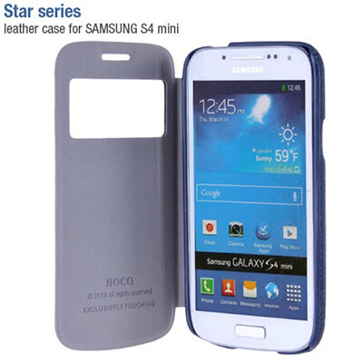 Полиуретановый чехол HOCO Star Series Case Dark Blue для Samsung i9190 Galaxy S4 mini(3)