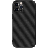 Пластиковый чехол Nillkin Synthetic Fiber Черный для Apple iPhone 12 Pro