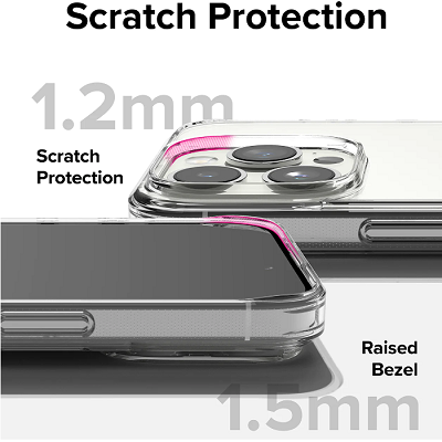 Защитный чехол TPU+PC Magic Mask Air Bairrer прозрачный для Apple iPhone 16 Pro Max(6)