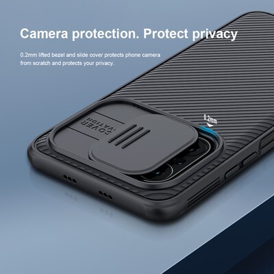 Чехол-накладка Nillkin CamShield Pro Черная для Xiaomi Poco F3(7)