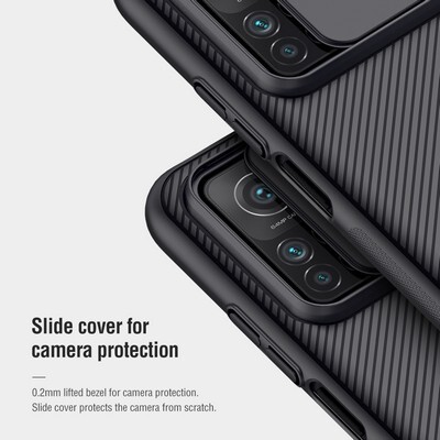 Чехол-накладка Nillkin CamShield черная для Xiaomi Mi10T (Mi10T Pro)(3)