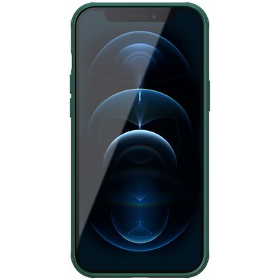 Пластиковый чехол с подставкой Nillkin Super Frosted Shield Pro Зеленый для Apple iPhone 12(2)