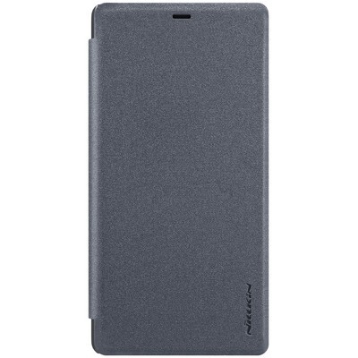 Полиуретановый чехол книга Nillkin Sparkle Leather Case Черный для Xiaomi Mi8 SE(1)