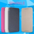 Полиуретановый чехол Nillkin Sparkle Leather Case Gold для Huawei Nexus 6P(#4)
