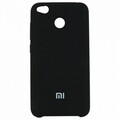Силиконовый чехол Silicone Case черный для Xiaomi RedMi 4X(#1)