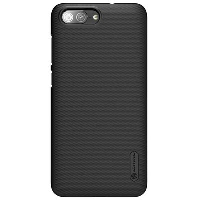 Пластиковый чехол с пленкой Nillkin Super Frosted Shield Black для Asus ZenFone 4 Max ZC550TL(1)