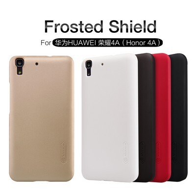Пластиковый чехол с пленкой Nillkin Super Frosted Shield Black для Huawei Honor 4A/Y6(4)
