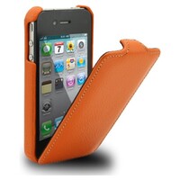 Кожаный чехол Melkco Leather Case Orange LC для Apple iPhone 4/4S