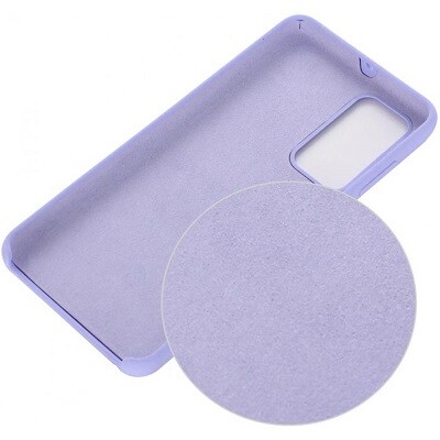 Силиконовый чехол Silicone Case сиреневый для Huawei P40(3)