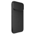 Пластиковый чехол с пластиной Magsafe Nillkin Synthetic Fiber S Magnetic Case Черный  для Apple iPhone 14 Pro(#3)