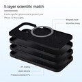 Силиконовая накладка с пластиной Magsafe Nillkin Flex Pure Pro Case Черная для Apple iPhone 12 Pro Max(#4)