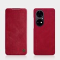 Кожаный чехол Nillkin Qin Leather Case Красный для Huawei P50 Pro(#4)