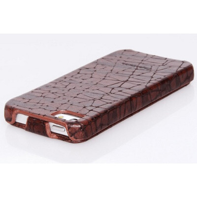 Кожаный чехол HOCO Knight Brown для Apple iPhone 5/5s/SE(4)