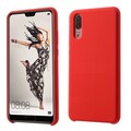 Силиконовый чехол Silicone Case красный для Huawei P20(#2)