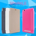 Полиуретановый чехол книга Nillkin Sparkle Leather Case White для Xiaomi RedMi 3(#4)