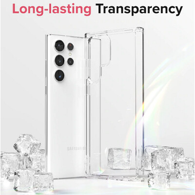 Чехол бампер Ringke Fusion Series прозрачный для Samsung Galaxy S22 Ultra(3)