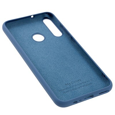 Силиконовый чехол Silicone Case синий для Huawei P40 Lite E\ Honor 9C(2)