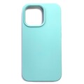 Силиконовый чехол Liquid Silicone Case с закрытым низом бирюзовый для Apple iPhone 13 Pro(#1)