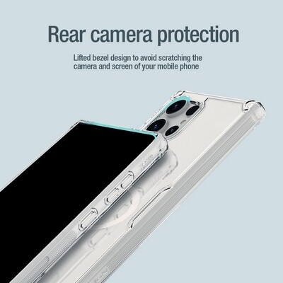 Силиконовый чехол Nillkin Nature TPU Pro Magnetic Case Прозрачный для Samsung Galaxy S24 Ultra(6)