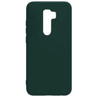 Силиконовый чехол Silicone Case темно-зеленый для Xiaomi Redmi Note 8 Pro