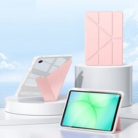 Защитный чехол книжка Acrylic Origami TPU Case с креплением для стилуса розовый для Samsung Galaxy Tab A9 Plus