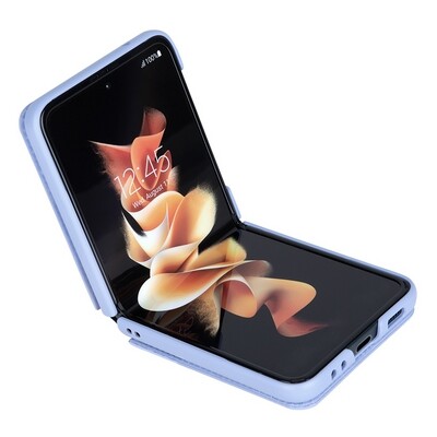 Кожаный чехол Nillkin Qin Pro Plain Leather Case Лавандовый для Samsung Galaxy Z Flip 4(3)