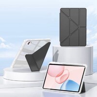 Защитный чехол книжка Acrylic Origami TPU Case с креплением для стилуса черный для Honor Pad 10 (12.1")