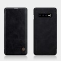 Кожаный чехол Nillkin Qin Leather Case Черный для Samsung Galaxy S10(#4)